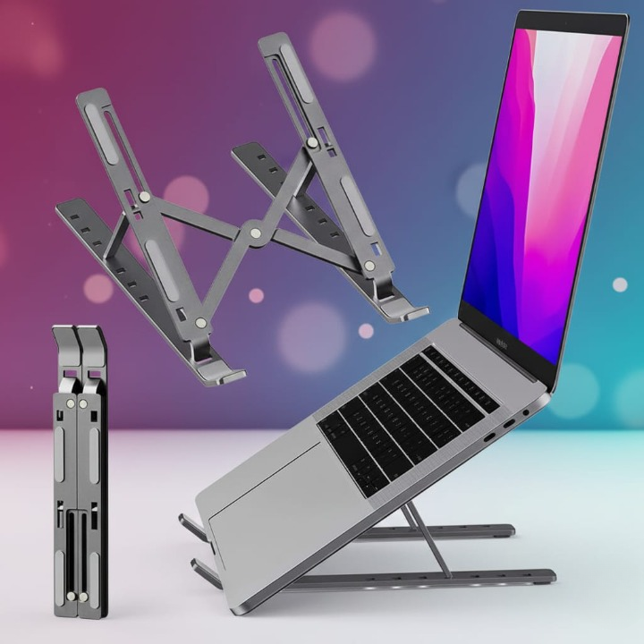 Metal Laptop Stand | Adjustable Foldable Laptop Stand